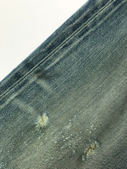 【現状渡し品】【メンズ】 HYSTERIC GLAMOUR ヒステリックグラマー DISTRESSED STUDDED DENIM PANTS 4AP-1553 ディストレスト スタッズ デニム パンツ ジーンズ 151-260904-rt-19-tagh サイズ：34 カラー：インディゴ 万代Net店