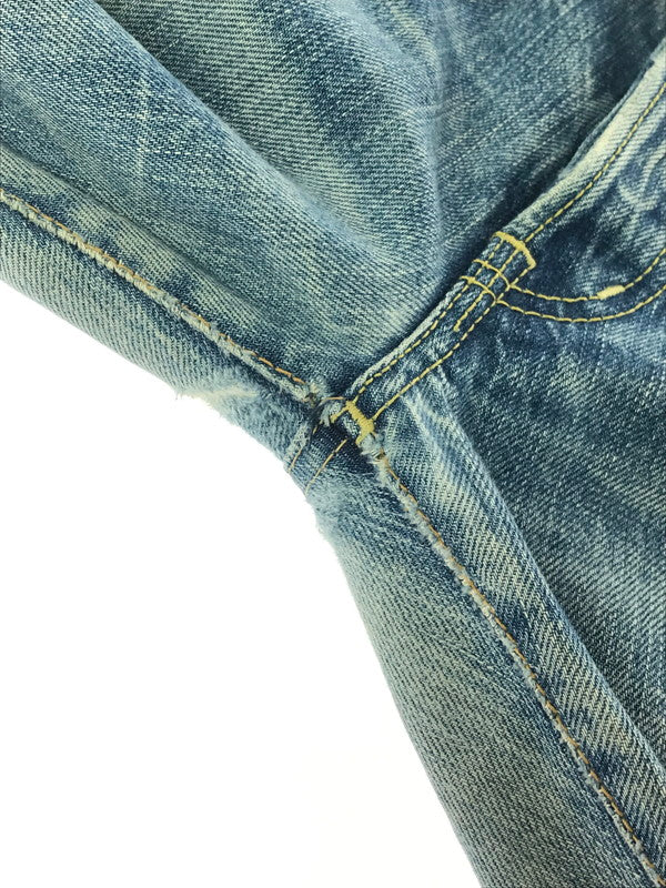 【現状渡し品】【メンズ】 HYSTERIC GLAMOUR ヒステリックグラマー DISTRESSED STUDDED DENIM PANTS 4AP-1553 ディストレスト スタッズ デニム パンツ ジーンズ 151-260904-rt-19-tagh サイズ：34 カラー：インディゴ 万代Net店