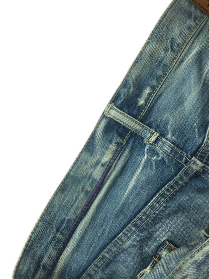 【現状渡し品】【メンズ】 HYSTERIC GLAMOUR ヒステリックグラマー DISTRESSED STUDDED DENIM PANTS 4AP-1553 ディストレスト スタッズ デニム パンツ ジーンズ 151-260904-rt-19-tagh サイズ：34 カラー：インディゴ 万代Net店