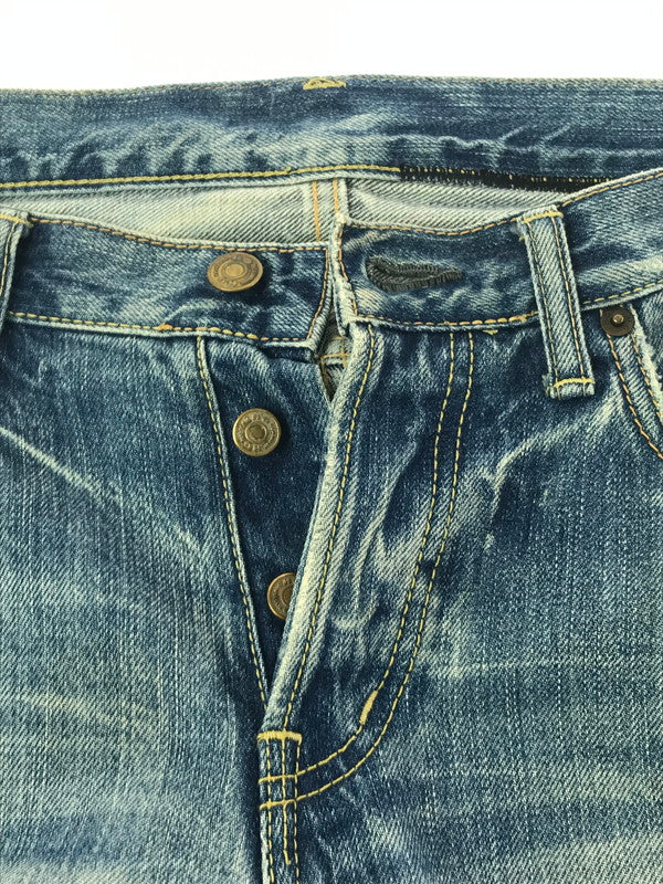 【現状渡し品】【メンズ】 HYSTERIC GLAMOUR ヒステリックグラマー DISTRESSED STUDDED DENIM PANTS 4AP-1553 ディストレスト スタッズ デニム パンツ ジーンズ 151-260904-rt-19-tagh サイズ：34 カラー：インディゴ 万代Net店