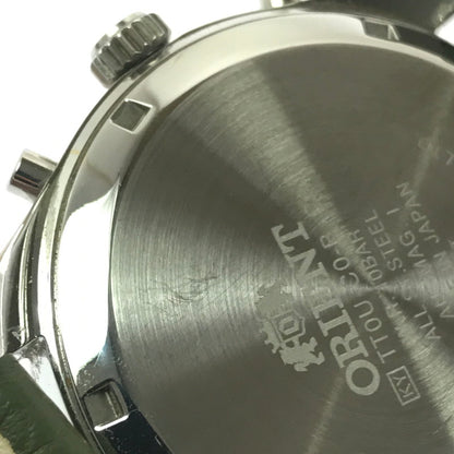 【中古品】【メンズ】 ORIENT オリエント QUARTZ CHRONOGRAPH WATCH TT0U-C0-B クォーツ クロノグラフ 腕時計 198-260912-na-09-tagh カラー：カーキ/シルバー 万代Net店