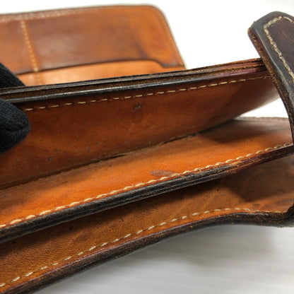 【現状渡し品】【メンズ】 EVISU エヴィス LEATHER LONG WALLET レザー ロング ウォレット 長財布 200-260912-rt-09-tagh カラー：ブラウン 万代Net店