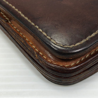 【現状渡し品】【メンズ】 EVISU エヴィス LEATHER LONG WALLET レザー ロング ウォレット 長財布 200-260912-rt-09-tagh カラー：ブラウン 万代Net店