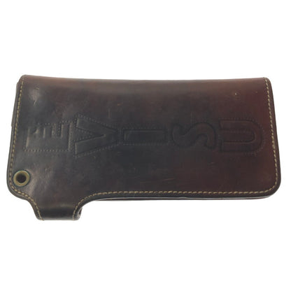【現状渡し品】【メンズ】 EVISU エヴィス LEATHER LONG WALLET レザー ロング ウォレット 長財布 200-260912-rt-09-tagh カラー：ブラウン 万代Net店