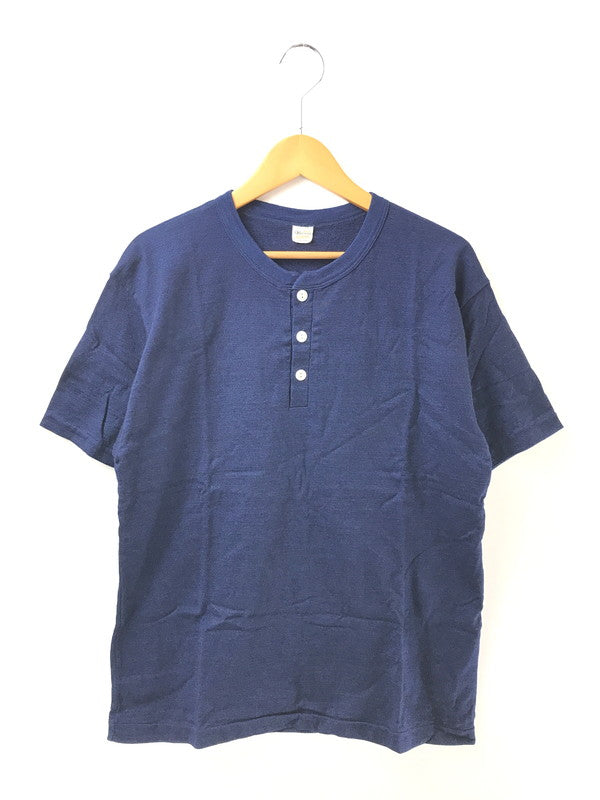【中古品】【メンズ】 WAREHOUSE ウエアハウス SS HENLEY NECK T-SHIRT INDIGO ヘンリーネック ショートスリーブ Tシャツ トップス 145-260904-rt-42-tagh サイズ：XL カラー：インディゴ 万代Net店