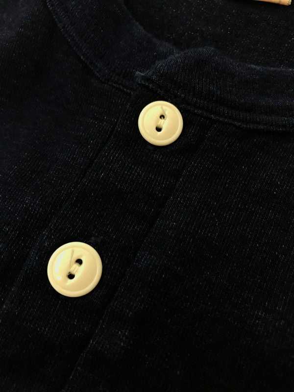 【中古品】【メンズ】 WAREHOUSE ウエアハウス SS HENLEY NECK T-SHIRT INDIGO ヘンリーネック ショートスリーブ Tシャツ トップス 145-260904-rt-42-tagh サイズ：XL カラー：インディゴ 万代Net店