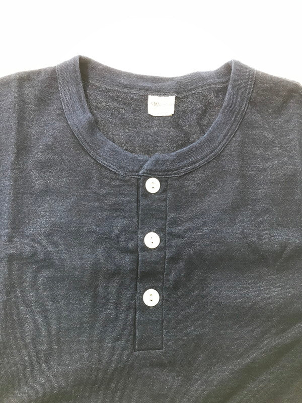 【中古品】【メンズ】 WAREHOUSE ウエアハウス SS HENLEY NECK T-SHIRT INDIGO ヘンリーネック ショートスリーブ Tシャツ トップス 145-260904-rt-42-tagh サイズ：XL カラー：インディゴ 万代Net店