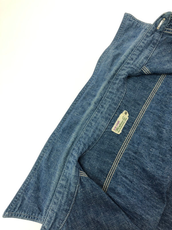 【中古品】【メンズ】 WAREHOUSE ウエアハウス DUCK DIGGER L/S CHAMBRAY WORK SHIRT シャンブレー ワークシャツ 長袖シャツ 145-260912-na-11-tagh サイズ：40 カラー：インディゴ 万代Net店