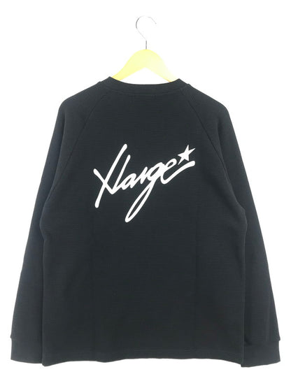 【中古美品】【メンズ】 XLARGE エクストララージ WAFFLE RAGLAN TOP BLACK 101263011022 ワッフル ラグラン トップス 142-260906-rt-04-tagh サイズ：L カラー：ブラック 万代Net店