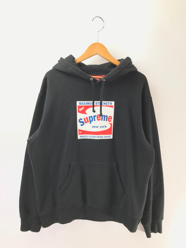 【中古品】【メンズ】 SUPREME シュプリーム 21SS SHINE HOODED SWEATSHIRT シャイン フーデッド スウェットシャツ パーカー 149-260914-na-06-tagh サイズ：M カラー：ブラック 万代Net店