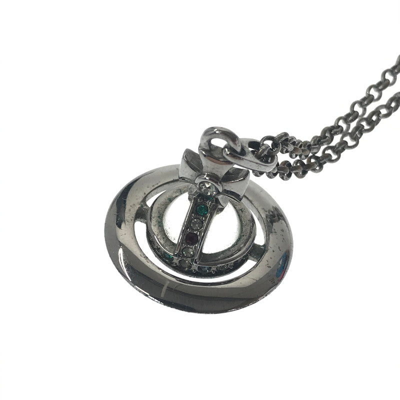 【中古品】【レディース】 VIVIENNE WESTWOOD ヴィヴィアンウエストウッド TINY ORB PENDANT GUNMETAL タイニー オーブ ペンダント ガンメタル ネックレス アクセサリー 192-260907-na-02-tagh カラー：シルバー 万代Net店