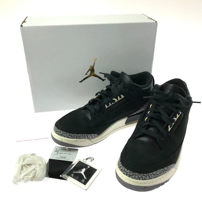 【中古品】【メンズ】 NIKE ナイキ WMNS AIR JORDAN 3 RETRO CK9246-001 ウィメンズ エアジョーダン 3 レトロ スニーカー 靴 160-260908-na-03-tagh サイズ：28.5cm US 11.5 カラー：OFF NOIR/BLACK-SAIL 万代Net店