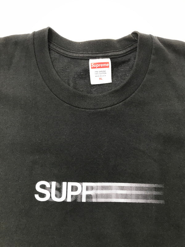 【中古品】【メンズ】 SUPREME シュプリーム 20SS MOTION LOGO TEE モーション ロゴ Tシャツ 半袖Tシャツ 149-260914-na-04-tagh サイズ：XL カラー：ブラック 万代Net店