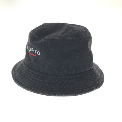 【中古品】【メンズ】 SUPREME シュプリーム 25SS DENIM CRUSHER HAT デニム クラッシャー ハット 帽子 185-260914-na-08-tagh サイズ：MEDIUM/LARGE カラー：ブラック 万代Net店