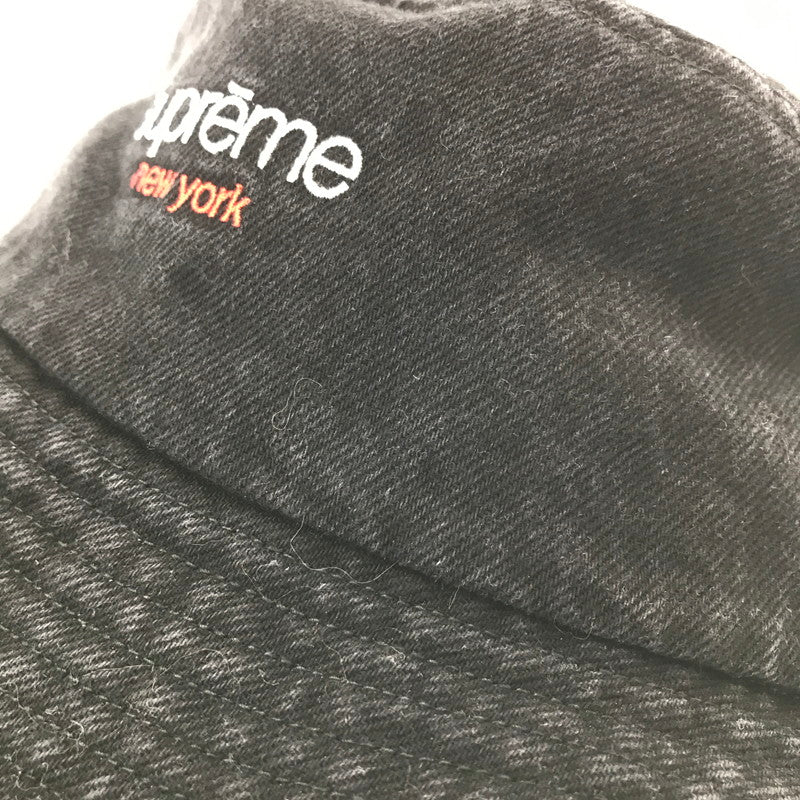 【中古品】【メンズ】 SUPREME シュプリーム 25SS DENIM CRUSHER HAT デニム クラッシャー ハット 帽子 185-260914-na-08-tagh サイズ：MEDIUM/LARGE カラー：ブラック 万代Net店