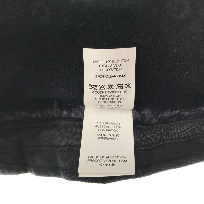 【中古品】【メンズ】 SUPREME シュプリーム 25SS DENIM CRUSHER HAT デニム クラッシャー ハット 帽子 185-260914-na-08-tagh サイズ：MEDIUM/LARGE カラー：ブラック 万代Net店