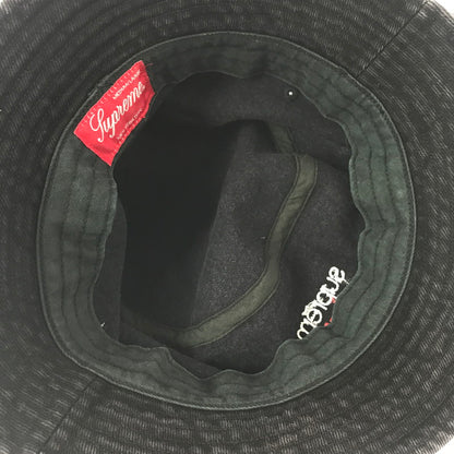 【中古品】【メンズ】 SUPREME シュプリーム 25SS DENIM CRUSHER HAT デニム クラッシャー ハット 帽子 185-260914-na-08-tagh サイズ：MEDIUM/LARGE カラー：ブラック 万代Net店