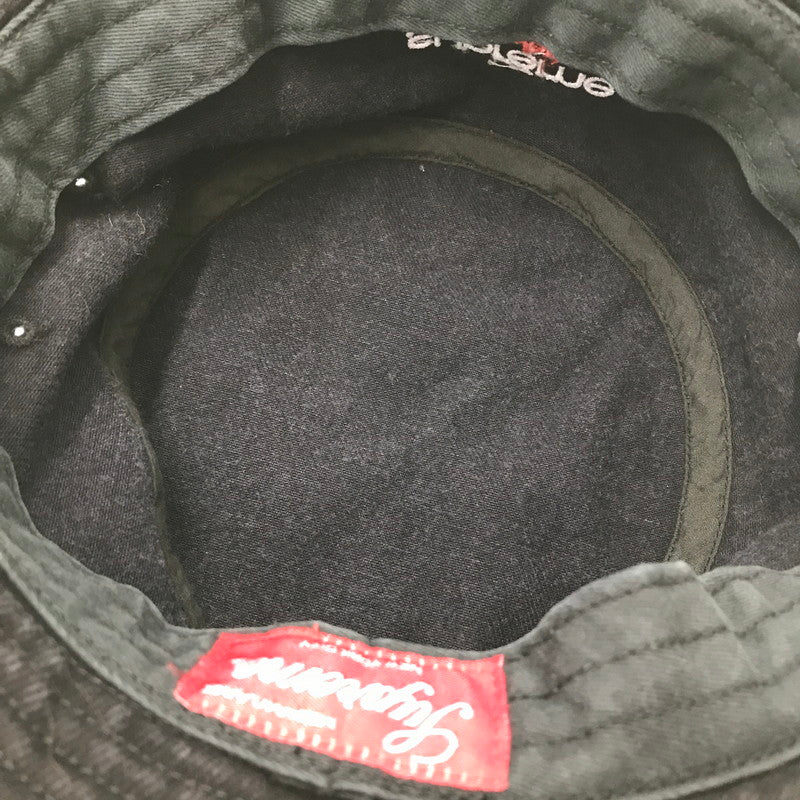 【中古品】【メンズ】 SUPREME シュプリーム 25SS DENIM CRUSHER HAT デニム クラッシャー ハット 帽子 185-260914-na-08-tagh サイズ：MEDIUM/LARGE カラー：ブラック 万代Net店
