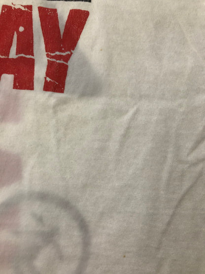 【現状渡し品】【メンズ】 FRUITS OF THE LOOM フルーツ オブ ザ ルーム 00S GREEN DAY WARNING TOUR S/S TEE ショートスリーブ Tシャツ トップス 146-260904-rt-41-tagh サイズ：XL カラー：ホワイト 万代Net店
