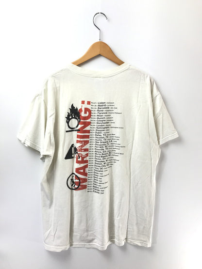 【現状渡し品】【メンズ】 FRUITS OF THE LOOM フルーツ オブ ザ ルーム 00S GREEN DAY WARNING TOUR S/S TEE ショートスリーブ Tシャツ トップス 146-260904-rt-41-tagh サイズ：XL カラー：ホワイト 万代Net店