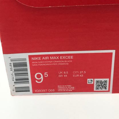 【中古美品】【メンズ】 NIKE ナイキ AIR MAX EXCEE IQ9397-068 エア マックス エクシー スニーカー 靴 160-260902-na-04-tagh サイズ：27.5cm US 9.5 カラー：IRON GREY/HYPER CRIMSON-BLACK 万代Net店