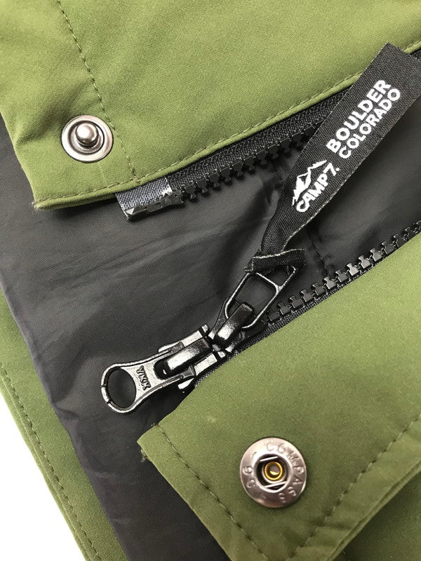 【中古品】【メンズ】 CAMP7 キャンプセブン DOWN JACKET CP4301616103 ダウンジャケット アウター 144-260920-na-06-tagh サイズ：L カラー：カーキ 万代Net店