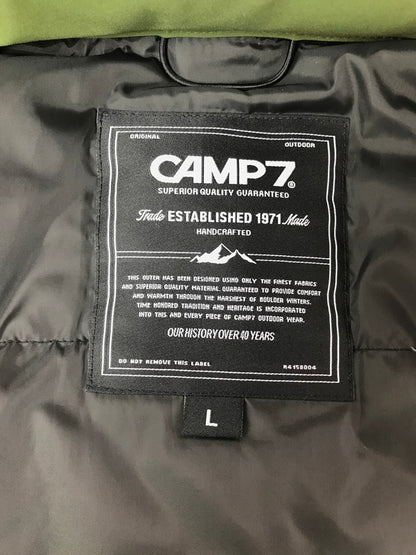 【中古品】【メンズ】 CAMP7 キャンプセブン DOWN JACKET CP4301616103 ダウンジャケット アウター 144-260920-na-06-tagh サイズ：L カラー：カーキ 万代Net店