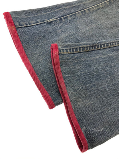 【現状渡し品】【メンズ】 LEVI'S リーバイス 推定70～80's REMAKE DENIM PANTS 646 推定70～80年代 リメイク デニム パンツ ジーパン ボトムス ヴィンテージ 157-260913-rt-08-tagh サイズ：不明 下記参照 カラー：インディゴ 万代Net店