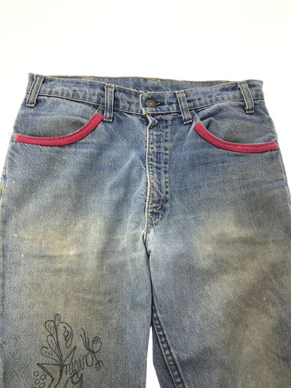 【現状渡し品】【メンズ】 LEVI'S リーバイス 推定70～80's REMAKE DENIM PANTS 646 推定70～80年代 リメイク デニム パンツ ジーパン ボトムス ヴィンテージ 157-260913-rt-08-tagh サイズ：不明 下記参照 カラー：インディゴ 万代Net店