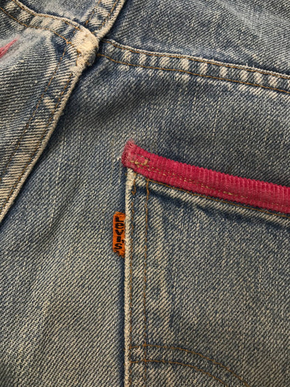 【現状渡し品】【メンズ】 LEVI'S リーバイス 推定70～80's REMAKE DENIM PANTS 646 推定70～80年代 リメイク デニム パンツ ジーパン ボトムス ヴィンテージ 157-260913-rt-08-tagh サイズ：不明 下記参照 カラー：インディゴ 万代Net店