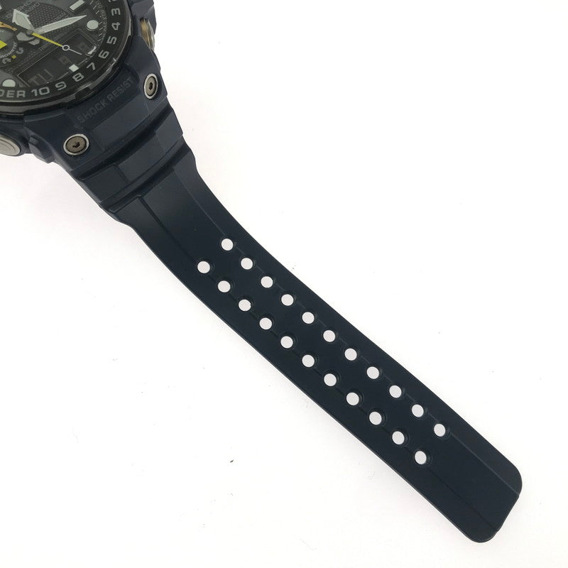 【中古品】【メンズ】 G-SHOCK ジーショック GULFMASTER DIGITAL ANALOGUE TOUGH SOLAR GWN-1000NV-2AJF ガルフマスター デジタル アナログ タフソーラー 腕時計 196-260912-na-06-tagh カラー：ネイビー 万代Net店