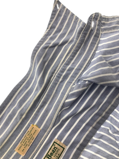【中古品】【メンズ】 L.L.BEAN エルエルビーン 80～90's S/S BD STRIPE SHIRT 80～90年代 ショートスリーブ ボタンダウン ストライプ シャツ トップス 146-260904-rt-46-tagh サイズ：16.5-32 カラー：ブルー 万代Net店