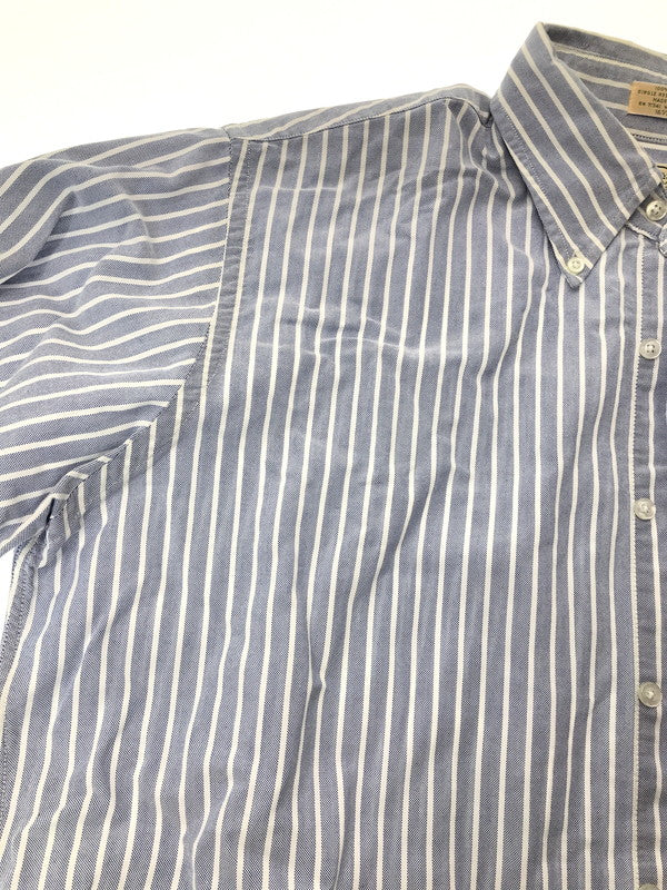 【中古品】【メンズ】 L.L.BEAN エルエルビーン 80～90's S/S BD STRIPE SHIRT 80～90年代 ショートスリーブ ボタンダウン ストライプ シャツ トップス 146-260904-rt-46-tagh サイズ：16.5-32 カラー：ブルー 万代Net店
