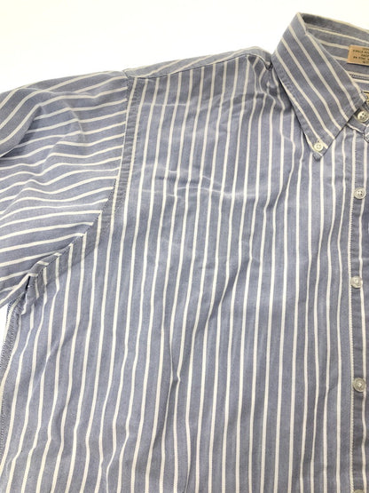 【中古品】【メンズ】 L.L.BEAN エルエルビーン 80～90's S/S BD STRIPE SHIRT 80～90年代 ショートスリーブ ボタンダウン ストライプ シャツ トップス 146-260904-rt-46-tagh サイズ：16.5-32 カラー：ブルー 万代Net店