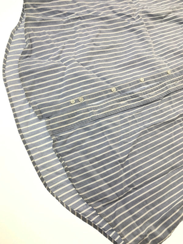 【中古品】【メンズ】 L.L.BEAN エルエルビーン 80～90's S/S BD STRIPE SHIRT 80～90年代 ショートスリーブ ボタンダウン ストライプ シャツ トップス 146-260904-rt-46-tagh サイズ：16.5-32 カラー：ブルー 万代Net店