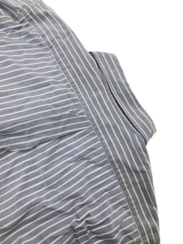 【中古品】【メンズ】 L.L.BEAN エルエルビーン 80～90's S/S BD STRIPE SHIRT 80～90年代 ショートスリーブ ボタンダウン ストライプ シャツ トップス 146-260904-rt-46-tagh サイズ：16.5-32 カラー：ブルー 万代Net店