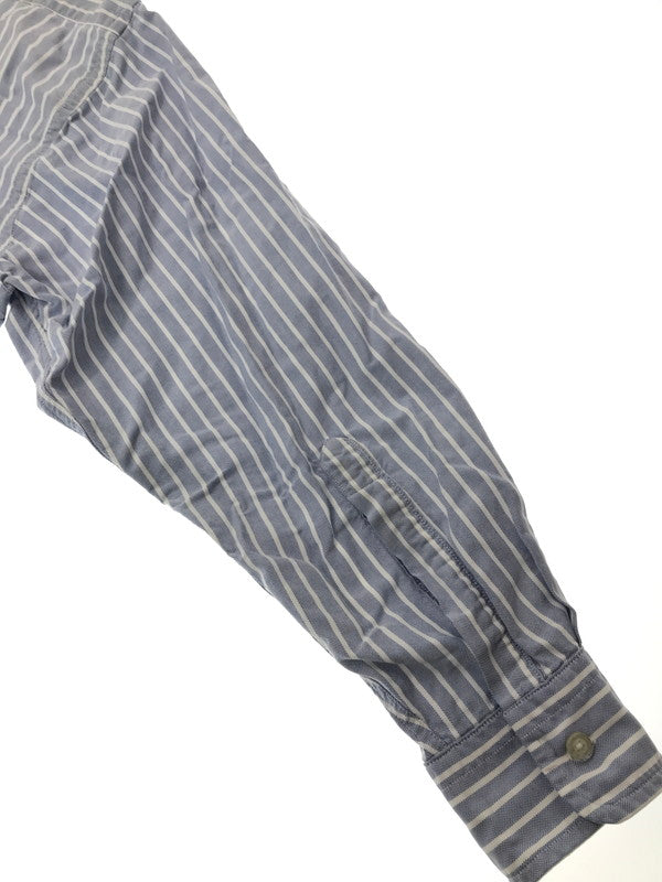 【中古品】【メンズ】 L.L.BEAN エルエルビーン 80～90's S/S BD STRIPE SHIRT 80～90年代 ショートスリーブ ボタンダウン ストライプ シャツ トップス 146-260904-rt-46-tagh サイズ：16.5-32 カラー：ブルー 万代Net店