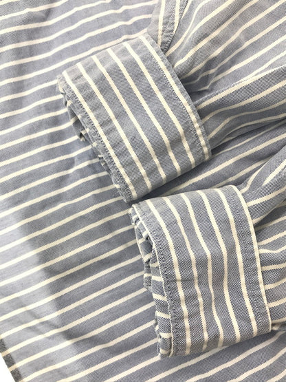 【中古品】【メンズ】 L.L.BEAN エルエルビーン 80～90's S/S BD STRIPE SHIRT 80～90年代 ショートスリーブ ボタンダウン ストライプ シャツ トップス 146-260904-rt-46-tagh サイズ：16.5-32 カラー：ブルー 万代Net店