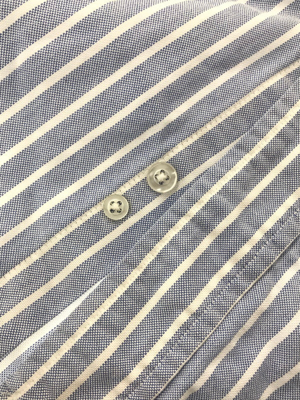 【中古品】【メンズ】 L.L.BEAN エルエルビーン 80～90's S/S BD STRIPE SHIRT 80～90年代 ショートスリーブ ボタンダウン ストライプ シャツ トップス 146-260904-rt-46-tagh サイズ：16.5-32 カラー：ブルー 万代Net店