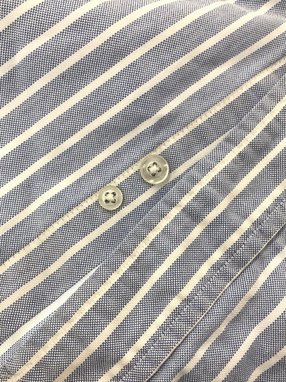 【中古品】【メンズ】 L.L.BEAN エルエルビーン 80～90's S/S BD STRIPE SHIRT 80～90年代 ショートスリーブ ボタンダウン ストライプ シャツ トップス 146-260904-rt-46-tagh サイズ：16.5-32 カラー：ブルー 万代Net店