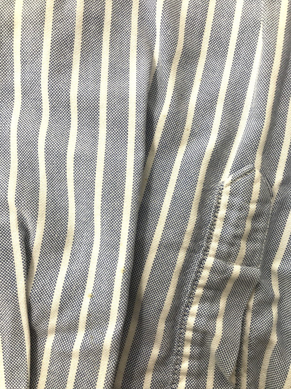 【中古品】【メンズ】 L.L.BEAN エルエルビーン 80～90's S/S BD STRIPE SHIRT 80～90年代 ショートスリーブ ボタンダウン ストライプ シャツ トップス 146-260904-rt-46-tagh サイズ：16.5-32 カラー：ブルー 万代Net店