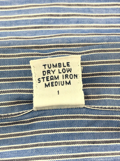 【中古品】【メンズ】 POLO RALPH LAUREN ポロ・ラルフローレン 90's LOWELL STRIPE LS SHIRT BLUE ローウェル ストライプ ロングスリーブ シャツ トップス 146-260904-rt-45-tagh サイズ：16-33 カラー：ブルー 万代Net店