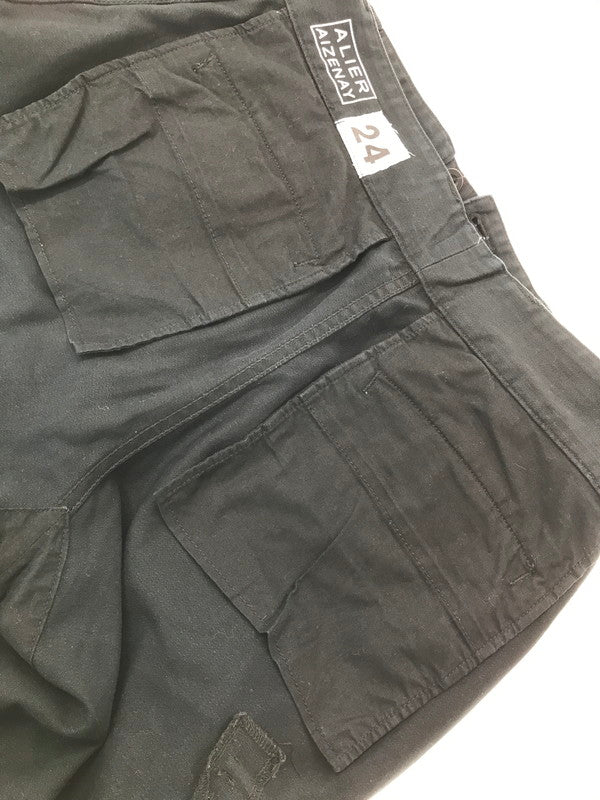 【現状渡し品】【メンズ】 ALIER AIZENAY アリエル アイゼネ M-47 CARGO PANTS BLACK PP282YN カーゴパンツ ボトムス 156-260913-rt-06-tagh サイズ：24 カラー：ブラック 万代Net店