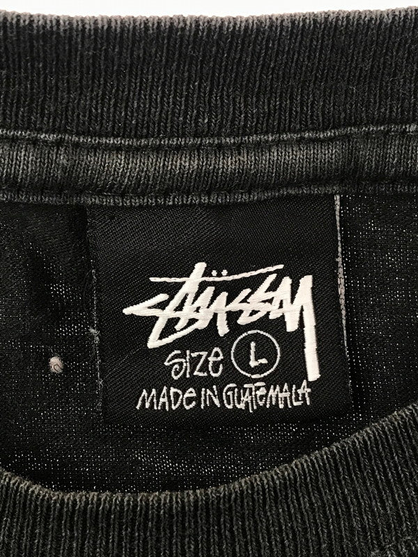 【中古品】【メンズ】 STUSSY ステューシー BLOCK SPORT PIGMENT DYED T-SHIRT ブロック ピグメント ダイ Tシャツ トップス 半袖Tシャツ 142-260906-rt-02-tagh サイズ：L カラー：ブラック 万代Net店