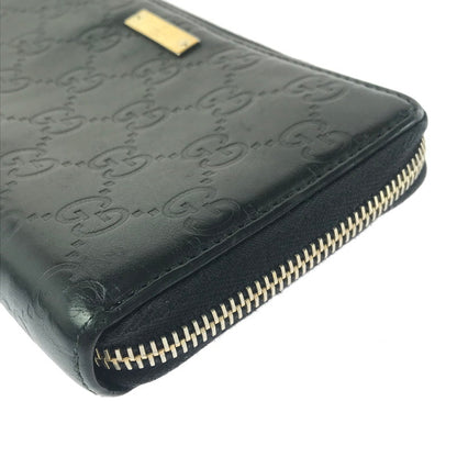 【現状渡し品】【メンズ】 GUCCI グッチ グッチシマ ラウンドファスナー ウォレット 112724 長財布 181-260908-na-12-tagh カラー：ブラック 万代Net店