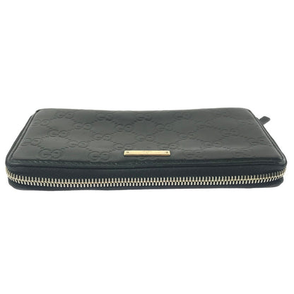 【現状渡し品】【メンズ】 GUCCI グッチ グッチシマ ラウンドファスナー ウォレット 112724 長財布 181-260908-na-12-tagh カラー：ブラック 万代Net店
