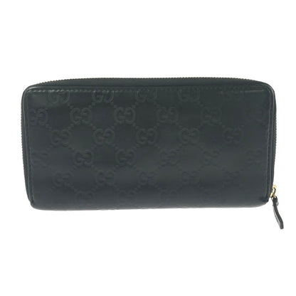 【現状渡し品】【メンズ】 GUCCI グッチ グッチシマ ラウンドファスナー ウォレット 112724 長財布 181-260908-na-12-tagh カラー：ブラック 万代Net店
