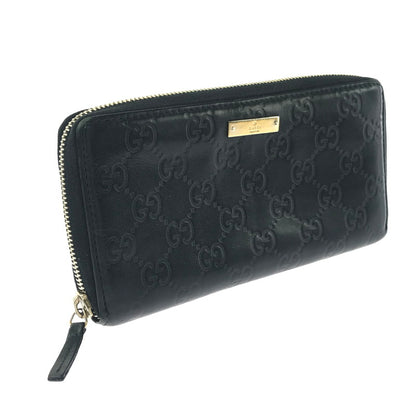 【現状渡し品】【メンズ】 GUCCI グッチ グッチシマ ラウンドファスナー ウォレット 112724 長財布 181-260908-na-12-tagh カラー：ブラック 万代Net店
