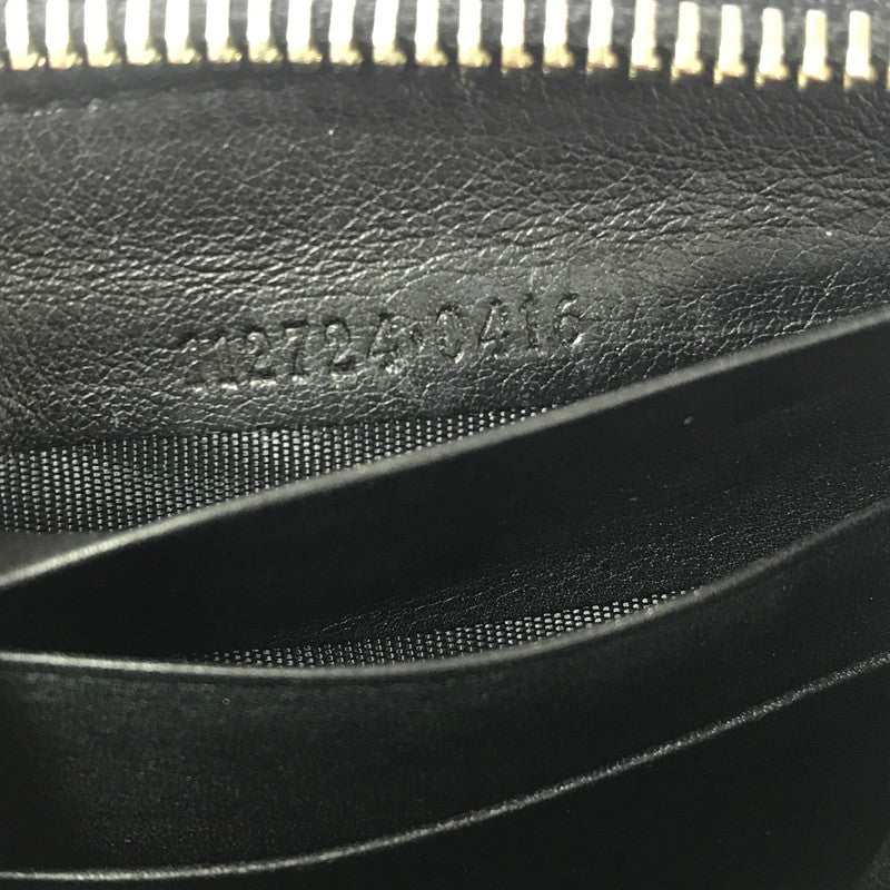 【現状渡し品】【メンズ】 GUCCI グッチ グッチシマ ラウンドファスナー ウォレット 112724 長財布 181-260908-na-12-tagh カラー：ブラック 万代Net店