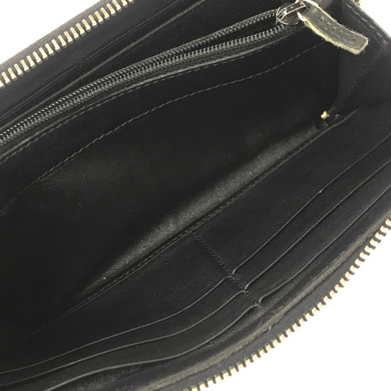 【現状渡し品】【メンズ】 GUCCI グッチ グッチシマ ラウンドファスナー ウォレット 112724 長財布 181-260908-na-12-tagh カラー：ブラック 万代Net店